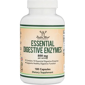Double Wood Supplements Essential Digestive Enzymes, 180 капсули, Double Wood