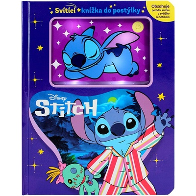 Stitch - Svítící knížka do postýlky