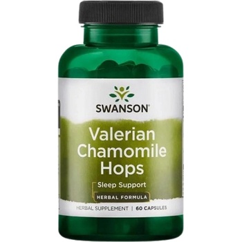 Swanson Valerian, Chamomile & Hops [60 капсули]