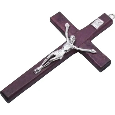 Amparo Miranda® Dřevěný kříž Jesus KM0301, Barva vínový