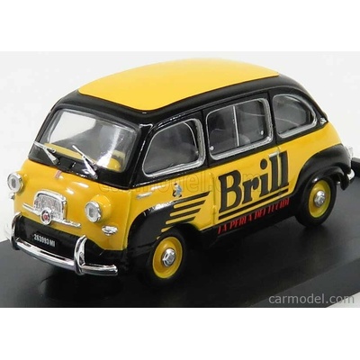 Brumm Fiat 600 Multipla Veicolo Commerciale Lucido Da Scarpe Brill 1956 Žlutá Modrá 1:43
