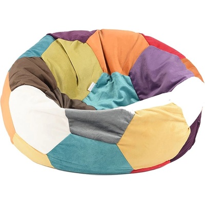 PUFRELAX Пуф, топка 400л. Telstar XL - Mozaic, Перящ се калъф, Пълнеж от Полистиролни перли, Цвят според складовата наличност (PUF-G-TXL-CT-MZC)