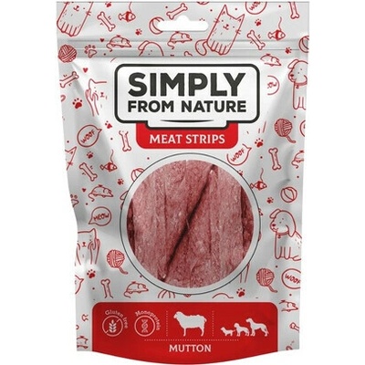 SIMPLY FROM NATURE Meat Strips Baranie stripsy pre psov 80 g