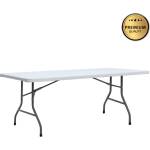 TopMebel Capri TopMebel сгъваема маса за конференции - едно цяло, цвят ледено бяло, 198x90x74cm