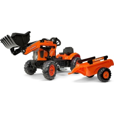 Falk FALK Šlapací traktor Kubota s nakladačem a vlečkou FA-2065AM
