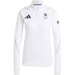 adidas Дамско горнище adidas Womens Team GB Performance Tracksuit Top - White