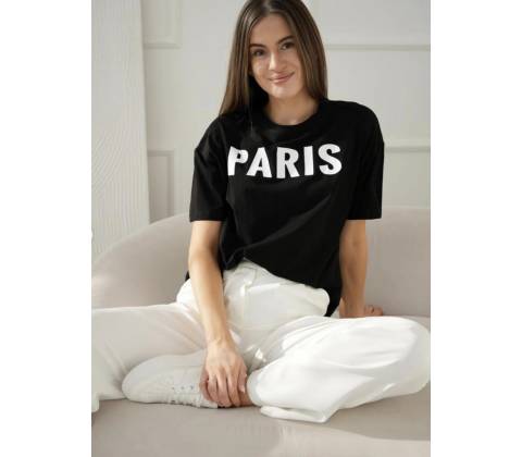 Tričko PARIS černá