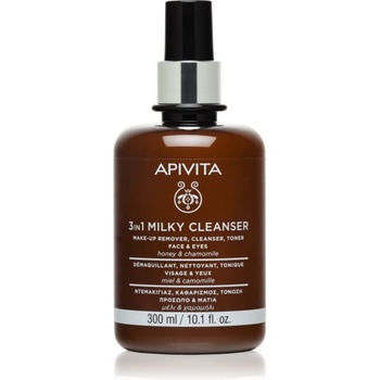 APIVITA Cleansing Milk Face & Eyes почистващо мляко 3 в 1 за лице и очи 300ml