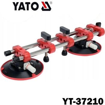 TOYA Вакуум вендуза, двойна, раздвижена, yato yt 37210, 150 мм, стоманен водач 440 мм (euro yt 37210)