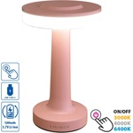 VIVALUX Led НАСТОЛНА ЛАМПА 2w 3000-6400k 100lm РОЗОВА vivalux julie (3800234855196)