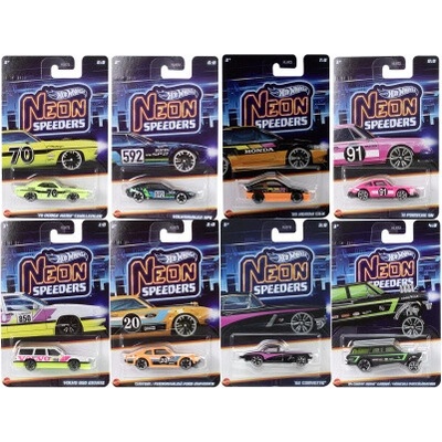 Mattel Hot Wheels Tematický angličák Neonová kolekce HLH72