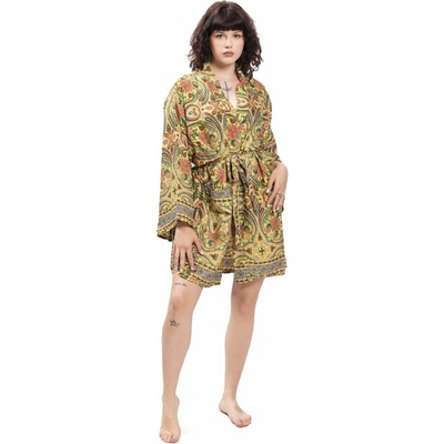Krátké kimono Meher zelená II.