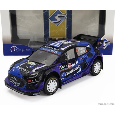 Solido Ford england Puma Rally1 Team M-sport Ford Wrt N 9 Rally Safari Kenia 2022 Jourdan Serderidis Frederic Miclotte Fialová Černá Modrá 1:18