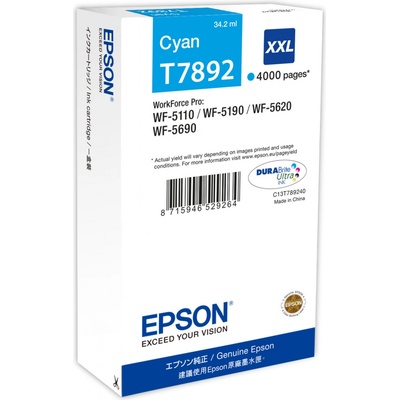 Epson T7892 XXL Cyan - originálny