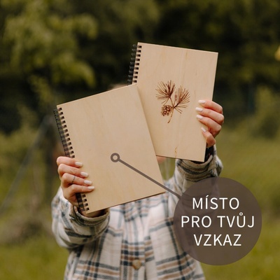Wood Book Vlastní motiv A6