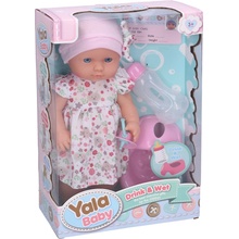 Wiky Bábika bábätko pijúce a cikajúce Yala Baby 30 cm