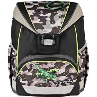 Herlitz Ученическа чанта-раница UltraLight, празна, Camo Dragon - Herlitz