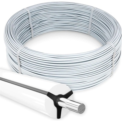 Ocelový ohradníkový drát s plastovým obalem Horse Wire, průměr 6 mm, délka 200 m