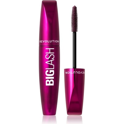 Makeup Revolution Big Lash Volume objemová a predlžujúca riasenka Burgundy 8 ml