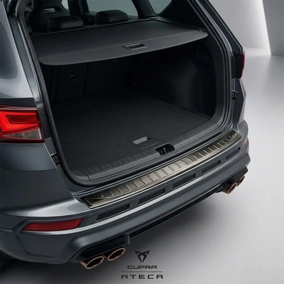Omtec Nerezový čierny kryt hornej hrany zadného nárazníka Seat, Cupra Ateca 2016+