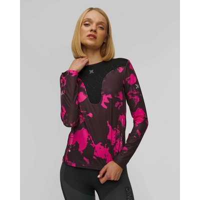 Dámske Bežecké Tričko S Dlhým Rukávom X-bionic Corefusion Run Shirt Ls Ružovo-čierne