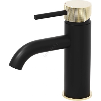 Bath Deluxe Смесител за умивалник anholt 15, 6 см, черен/месинг (bt0034)