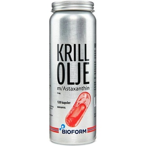 Bioform Грижа за сърцето, ставите и зрението - Крил (масло) + Астаксантин, 120 капсули, дуо опаковка (2388 bfm)