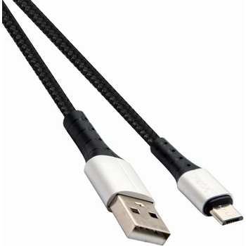 VCOM Кабел VCom CU287M, от USB A(м) към USB micro B(м), 1m, черен (CU287M)