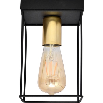 Image 1 of Helam Плафон FINN 1xE27/15W/230V черен/златист (HE1650)