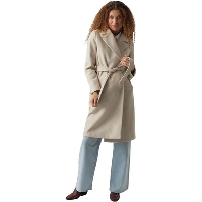 VERO MODA Палто Vero moda Fortuneaya coat refurbished - Beige (Oatmeal / Detail Melange)