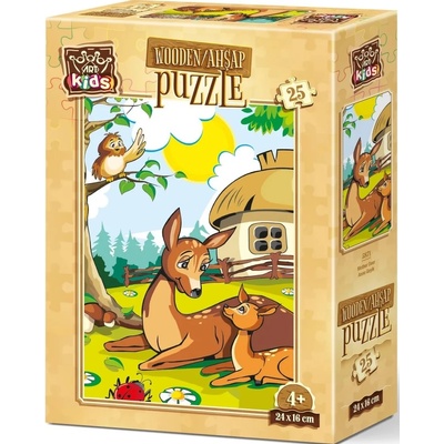Art Puzzle Дървен пъзел Art Puzzle от 25 части - Сред природата (5871)
