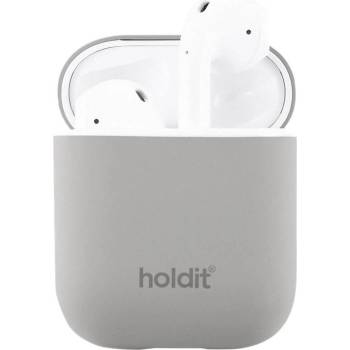Image 1 of Holdit Калъф за слушалки Holdit - Silicone, AirPods 1/2, сив (7330985144103)