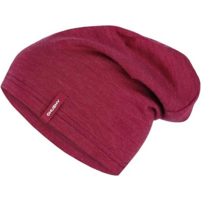 Husky Мериносова шапка Merhat червен