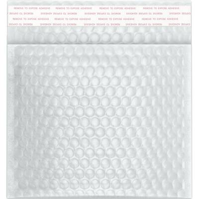 Lesklé metalické bublinkové obálky - 165 x 165 mm - Průsvitná
