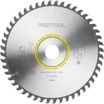 Festool 225x2,6x30 W48 pilový kotouč s jemnými zuby 488289
