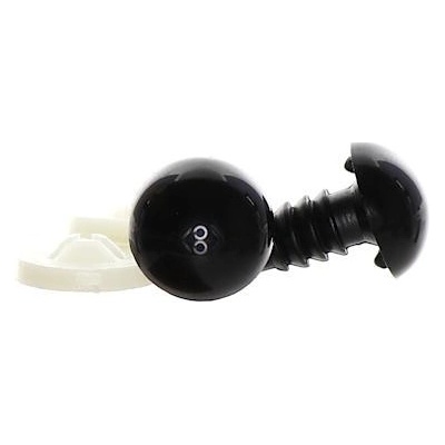 Oči černé lesklé 13mm