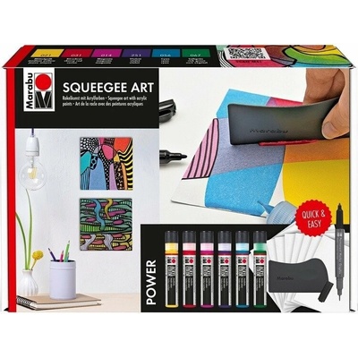 Akrylová kreativní sada Squeegee Art Power