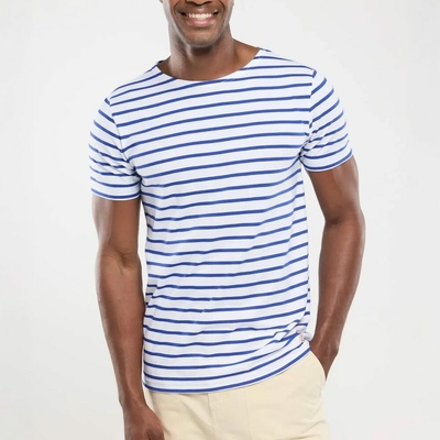 Armor Lux Breton Striped T-Shirt Navy