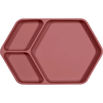 Kindsgut Червена силиконова детска чиния 16x25 cm - Kindsgut (DY00622017N)