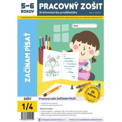Začínam písať - pracovný zošit 5-6 ročných (2026, 28. edícia)