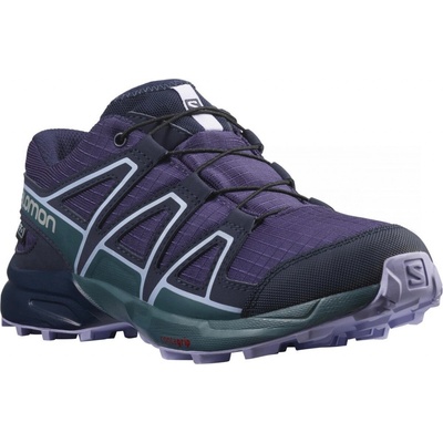 Salomon Speedcross CSWP J 414470 dětské nepromokavé nízké běžecké boty grape/mallard blue