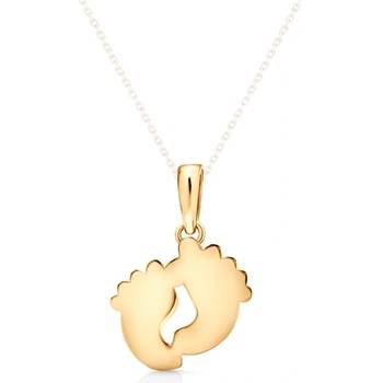 SAVICKI Висулка с бебешко краче savicki: жълто злато, диаманти