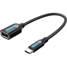 Vention USB-C (M) to USB (F) OTG Cable 0.15m PVC Type CCSBB
