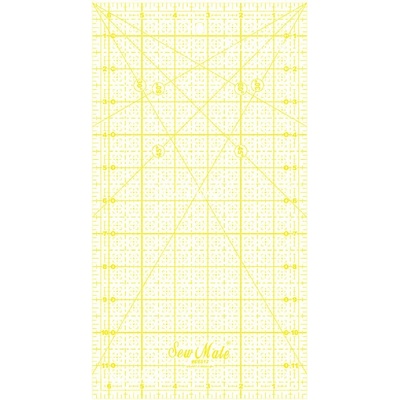 Texi Rastrové pravítko 6.5"x12" E6512-YW žluté