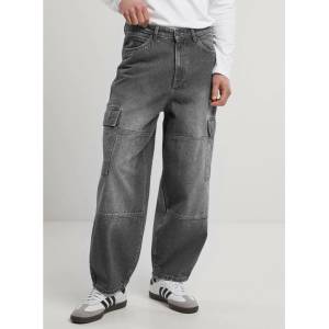Urban Classics панталон мъжки URBAN CLASSICS - Tapered Heavy Ounce Baggy Cargo - черен с пране - TB6747