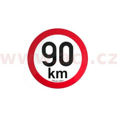 ACI omezení rychlosti 90 km retroreflexní průměr 200 mm (na přívěsy) 9908010