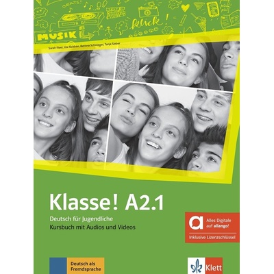 Klasse A2.1 – Hybride Ausgabe – Kursbuch + MP3/Video allango.net + Lizenz (24 Monate)