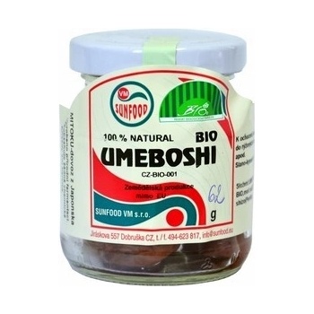 Sunfood Umeboshi Bio, sklo cca 60 g