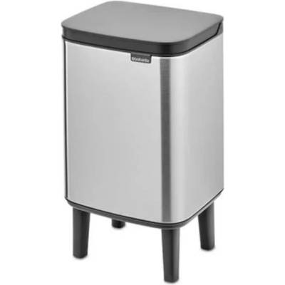 Brabantia Кош за отпадъци Brabantia - Bo Small Hi, 4 l, Matt Steel (1006642)