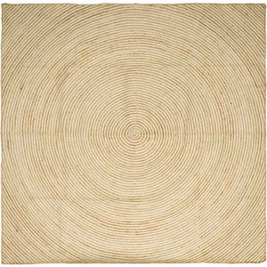 vidaXL Килим за площ Бяло 300 x 300 cm юта (42010729)